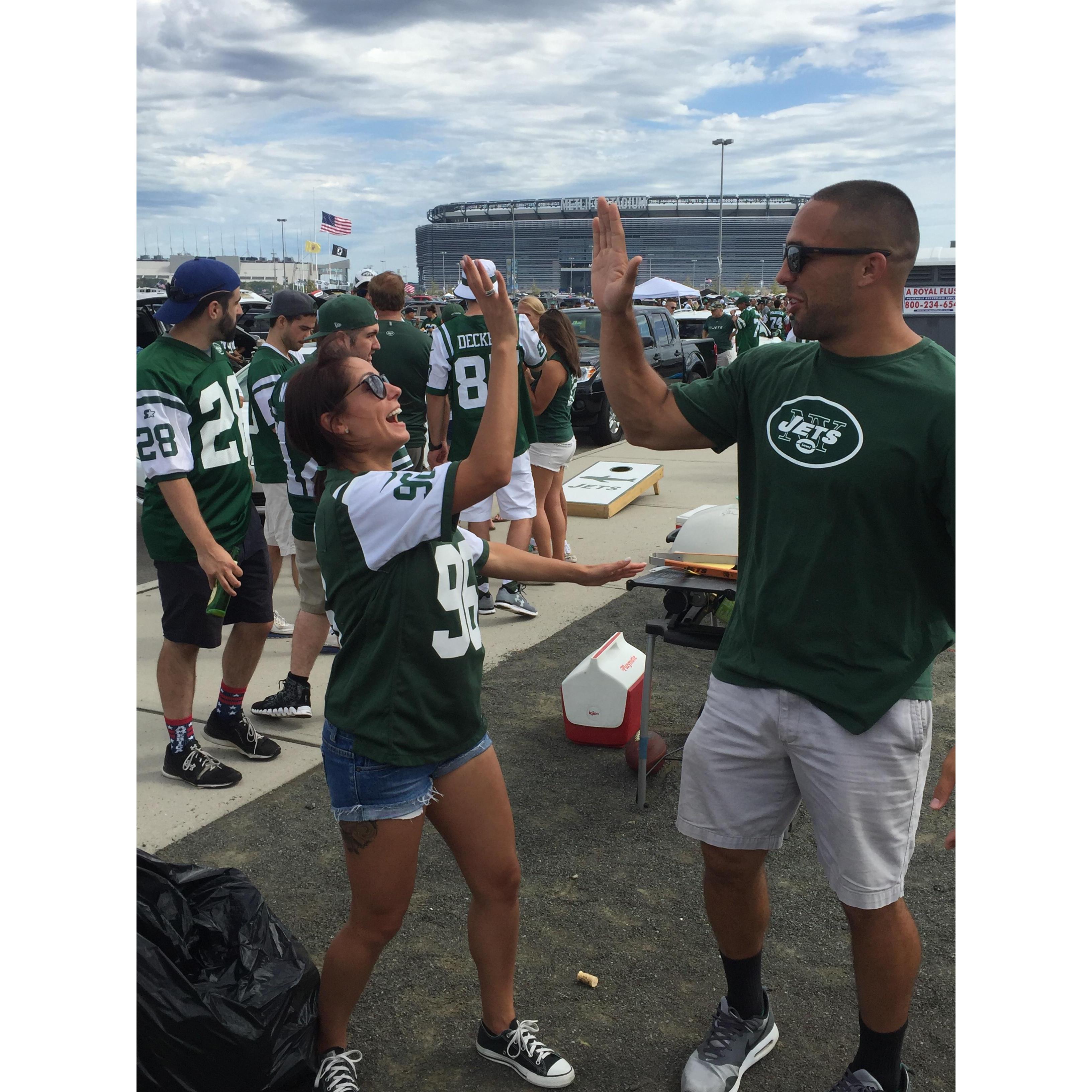 Our first football game!