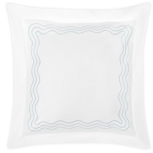 Matouk - Serena Euro Sham - Blue