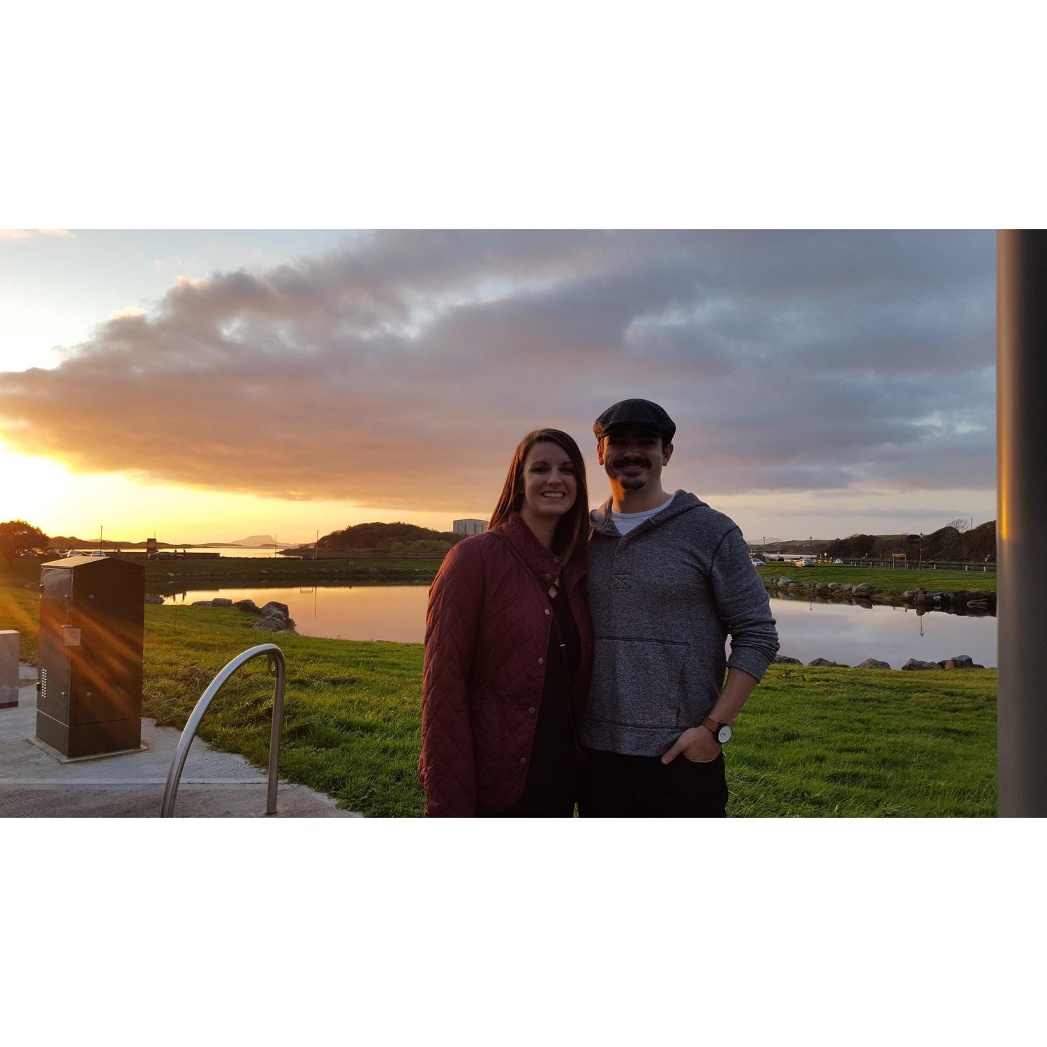 Enjoying a sunset in Ireland