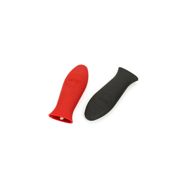 Silicone Hot Handle Holders - Red & Black