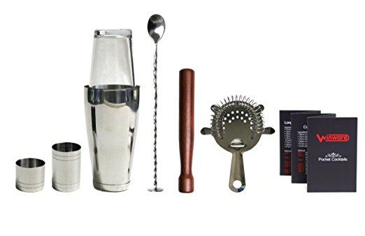 Winware Boston Cocktail Shaker Gift Set