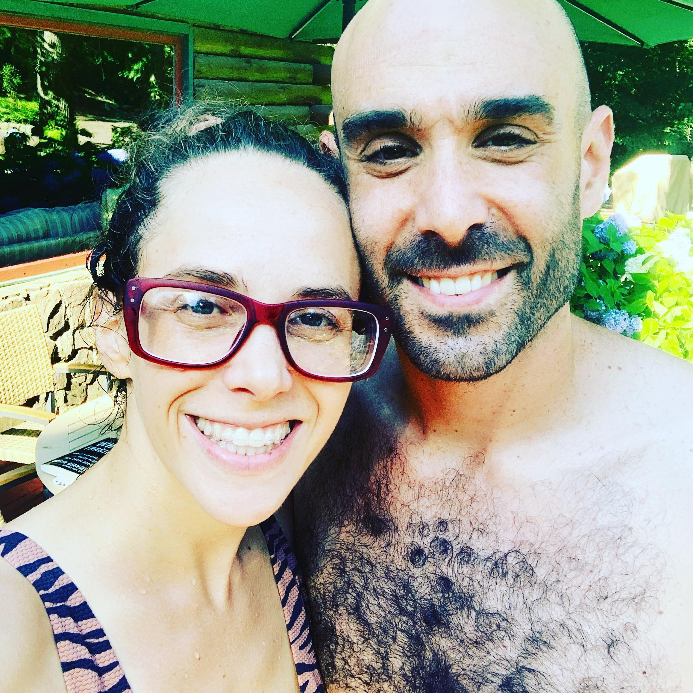 Gaby and the fuzzy man. I mean, the handsome and fuzzy man!