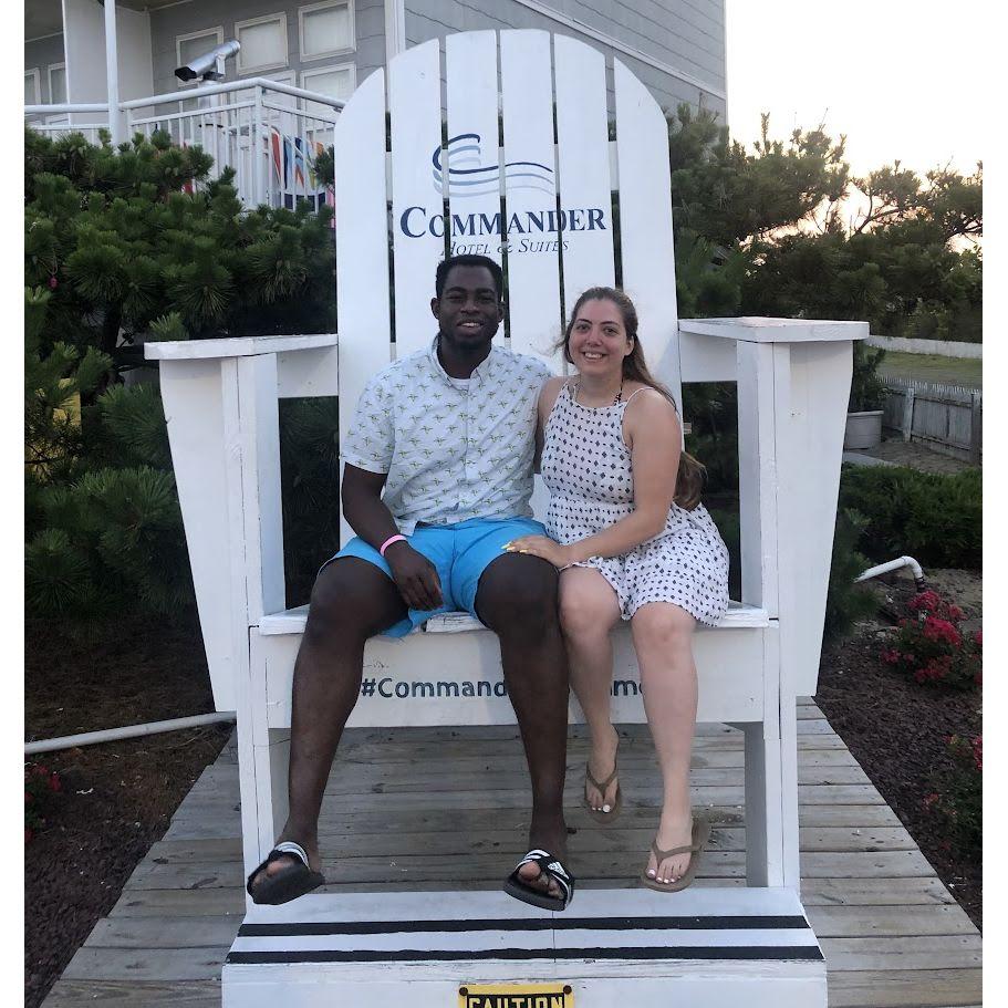 Celebrating one year together @ Ocean City