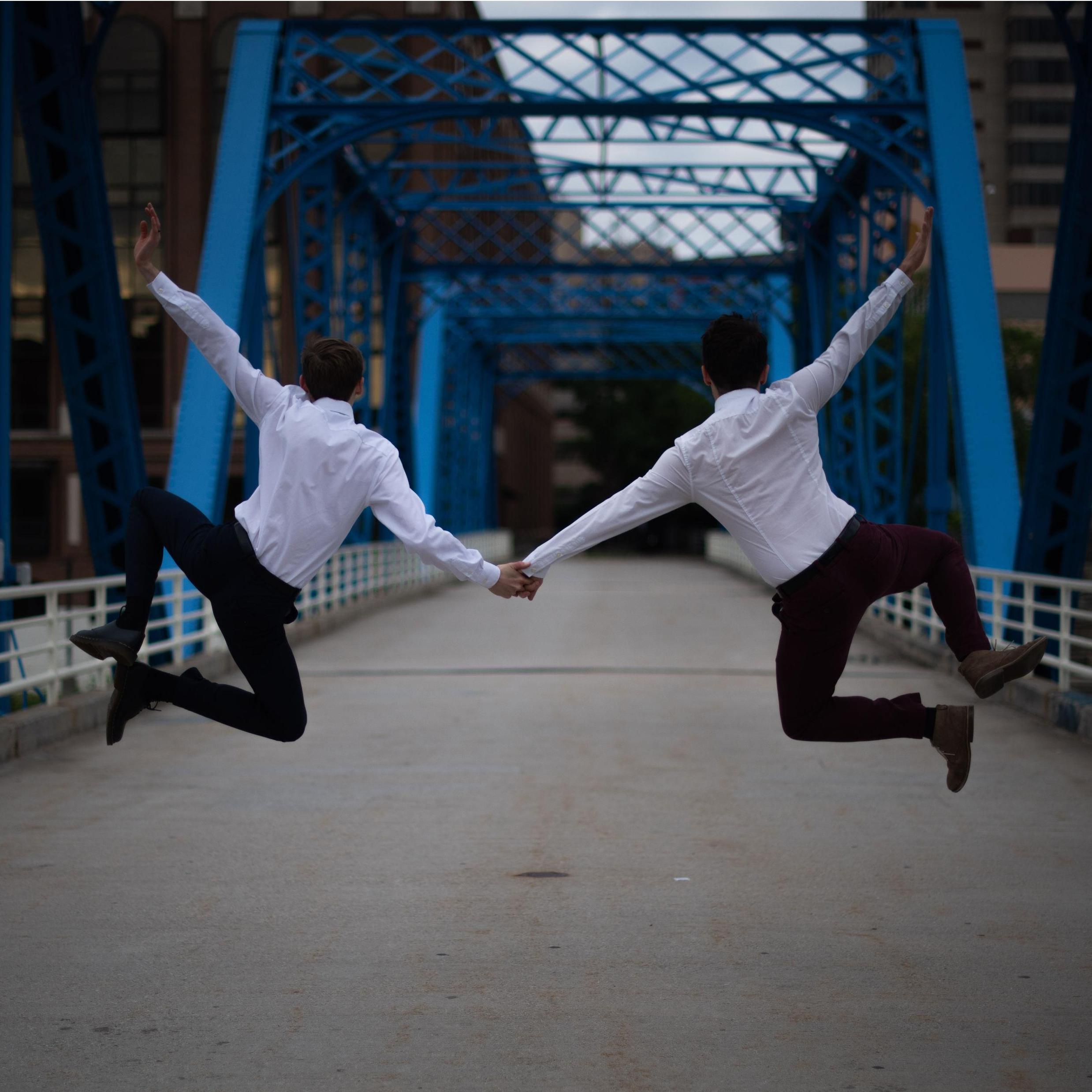 Jade Butler is a friend of Nicholas' from their time with the Grand Rapids Ballet so with Nicholas and Justin being former dancers it seemed fitting to take this picture.
Photo by Jade Butler Photo