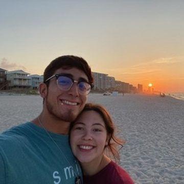First trip we went on! Family trip to Golf Shores 2 months into dating