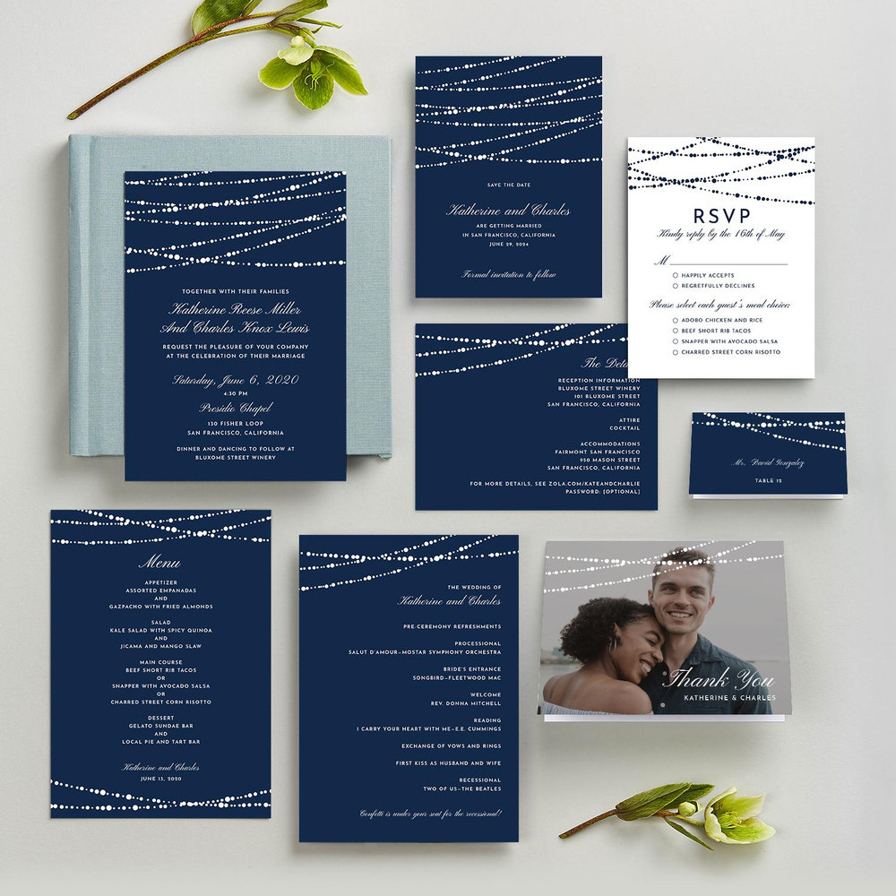 Moonlight Classic | Navy | Zola Save The Dates