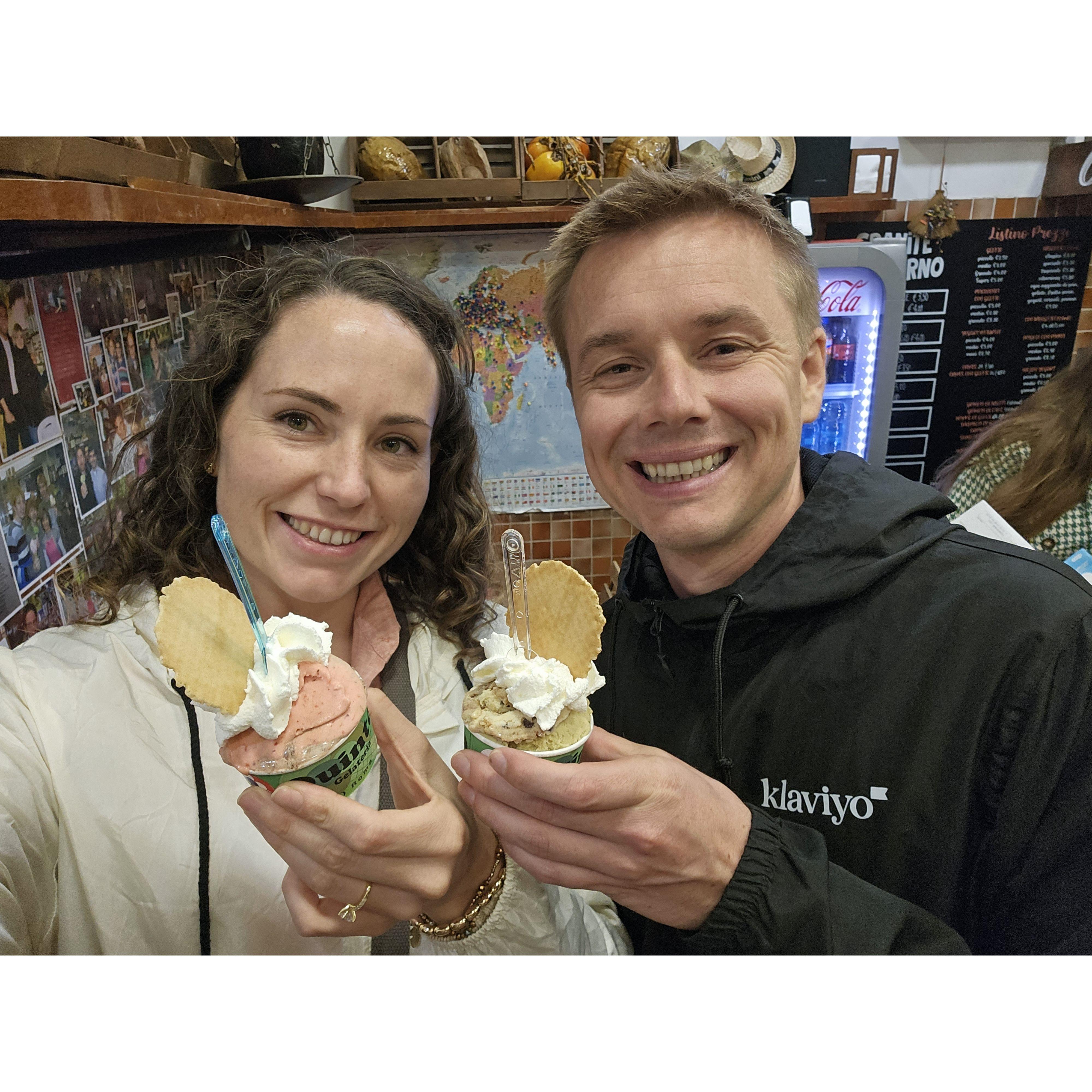 Gelato in Rome