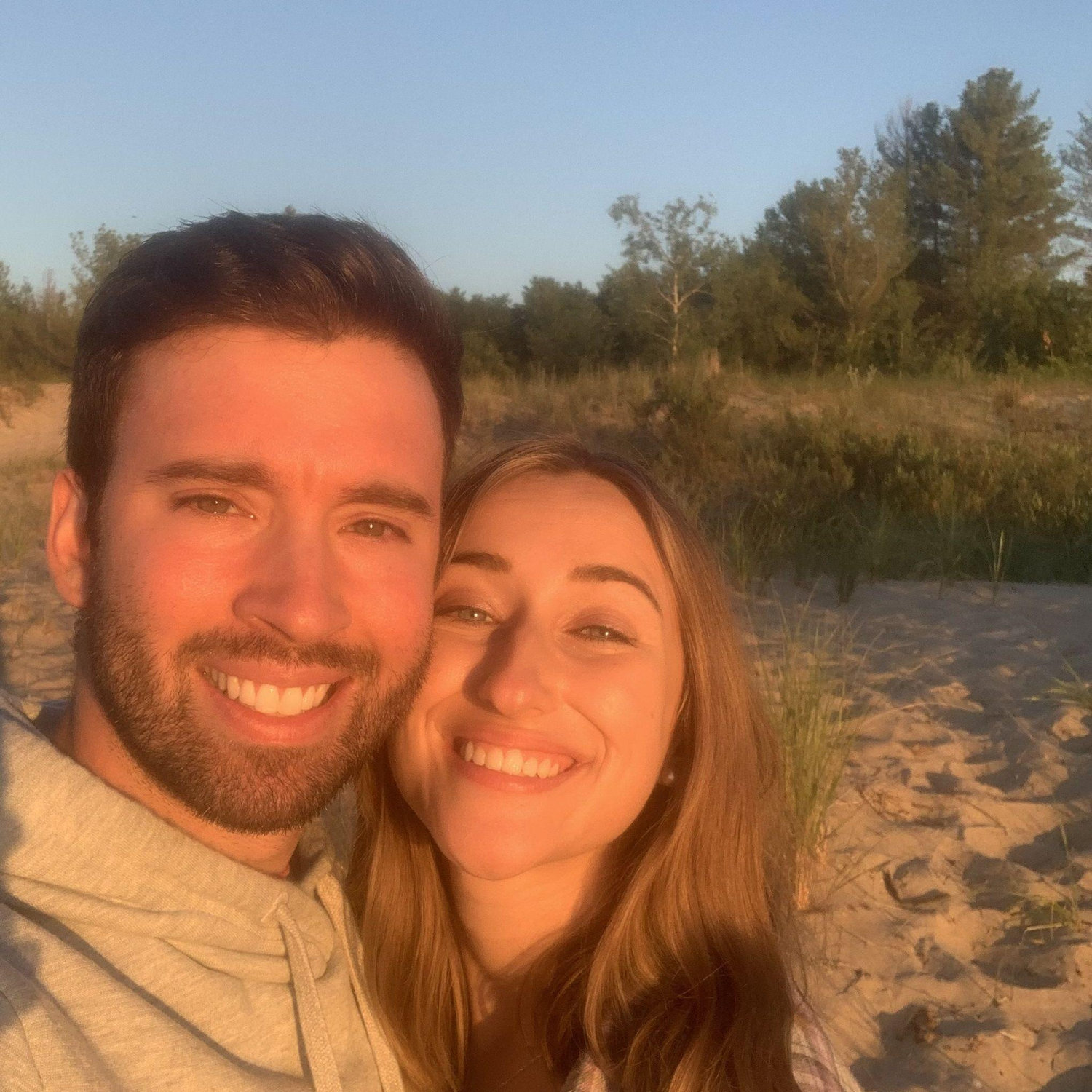 Our first road trip together! We went to Sleeping Bear Dunes and said "I love you" for the first time on the shore of Lake Michigan