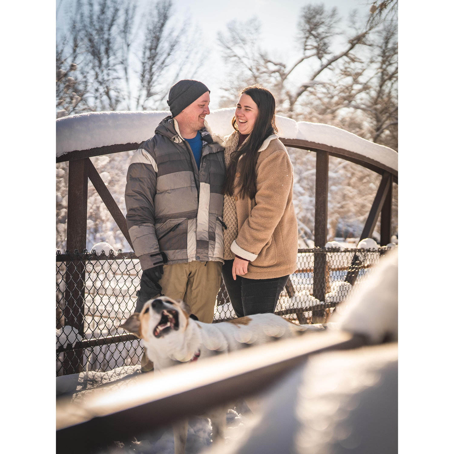 Two Lovebirds and One Dumb Dog. Photo credit: Luke Stankiewicz