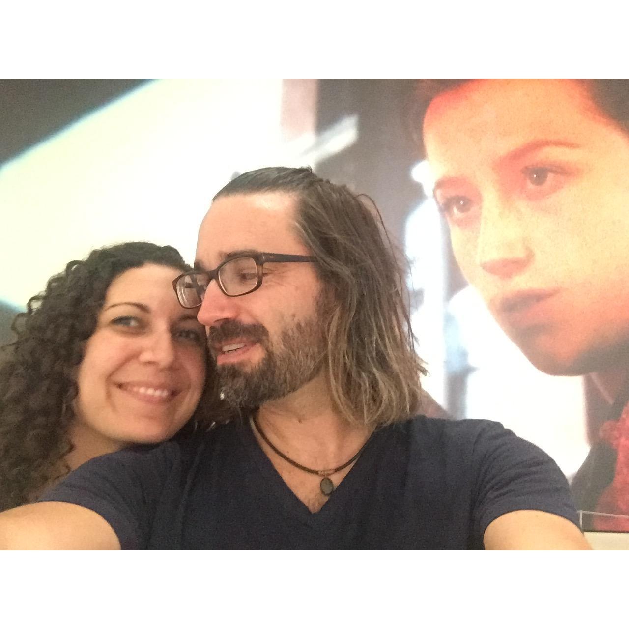 At the Broad with Cindy Sherman.