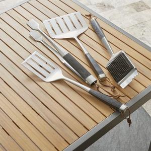Wood Handled Grill Tools Set Of Four
