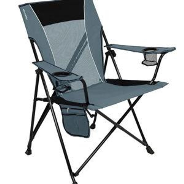 Kijaro Portable Camping Chairs - Enjoy the Outdoors with a Versatile Folding Sports Chair for Outdoor & Lawn - Dual Lock Feature Locks Position – Hallet Peak Gray