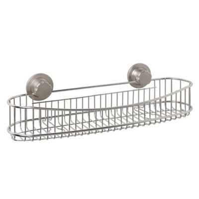 ORG NeverRust® Power Grip Pro™ Stainless Steel Long Shower Caddy