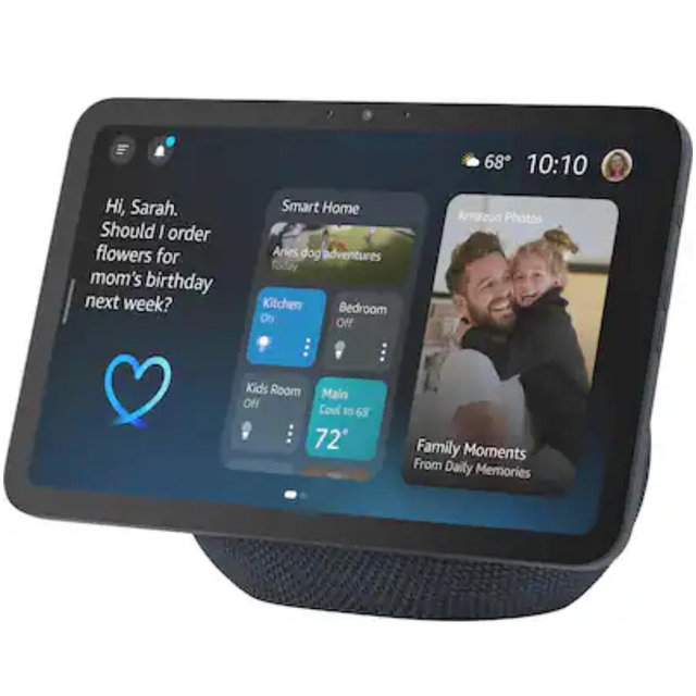 Amazon - Echo Show 8 (newest model), Vibrant HD 8.7" display with spatial audio, designed for Alexa+ - Graphite