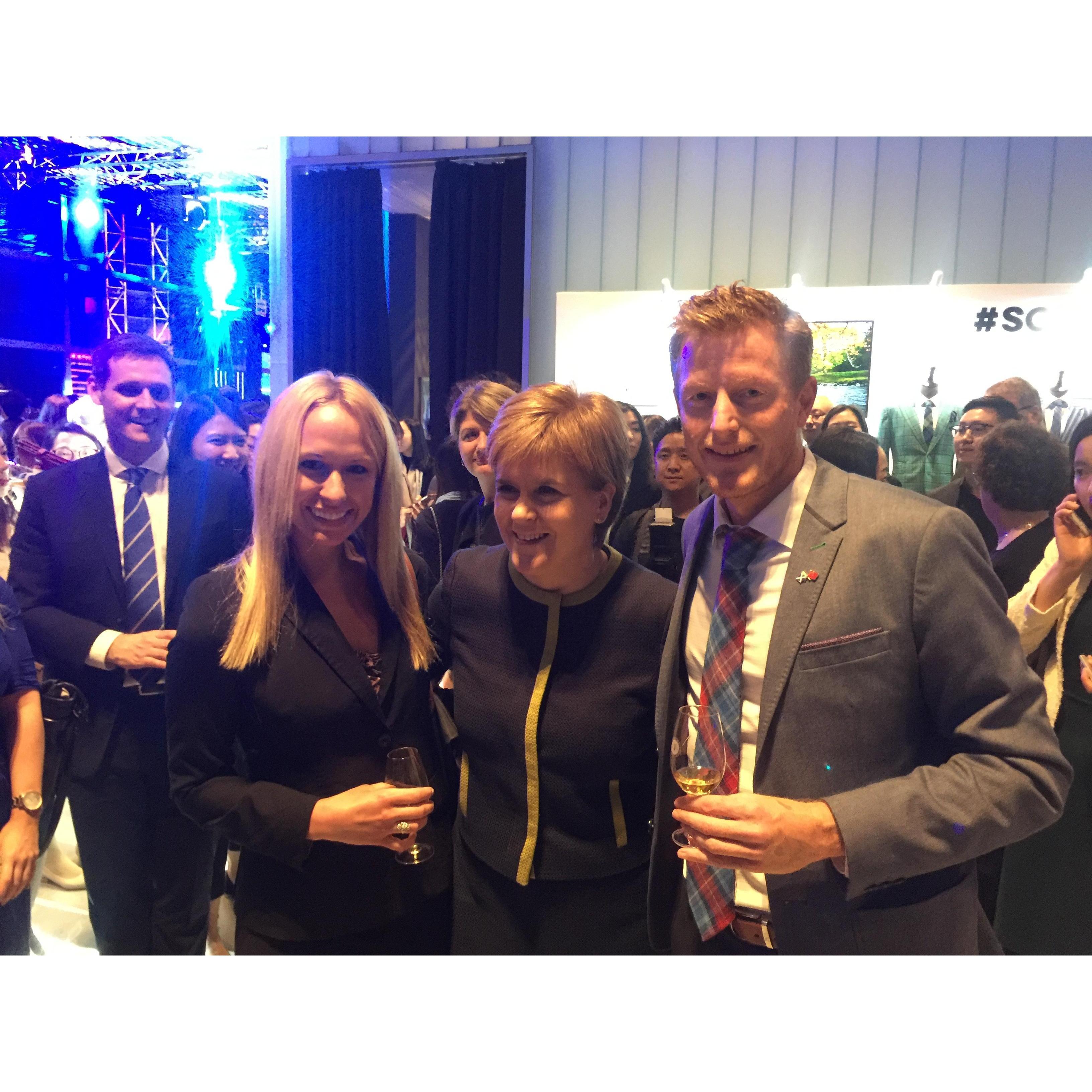 Hanging out in Shanghai with Scotland's First Minister Nicola Sturgeon