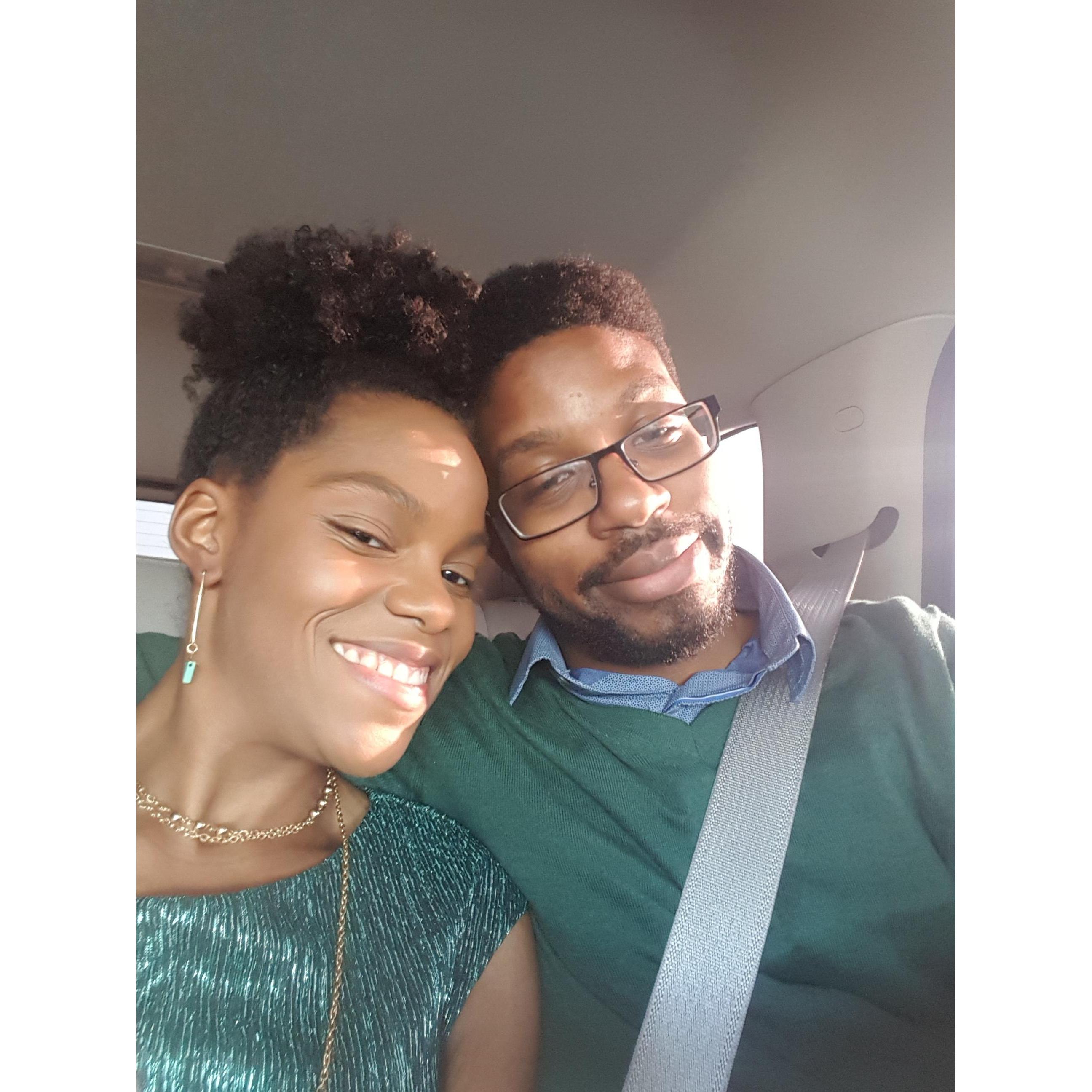 On the way to see "Hamilton"
