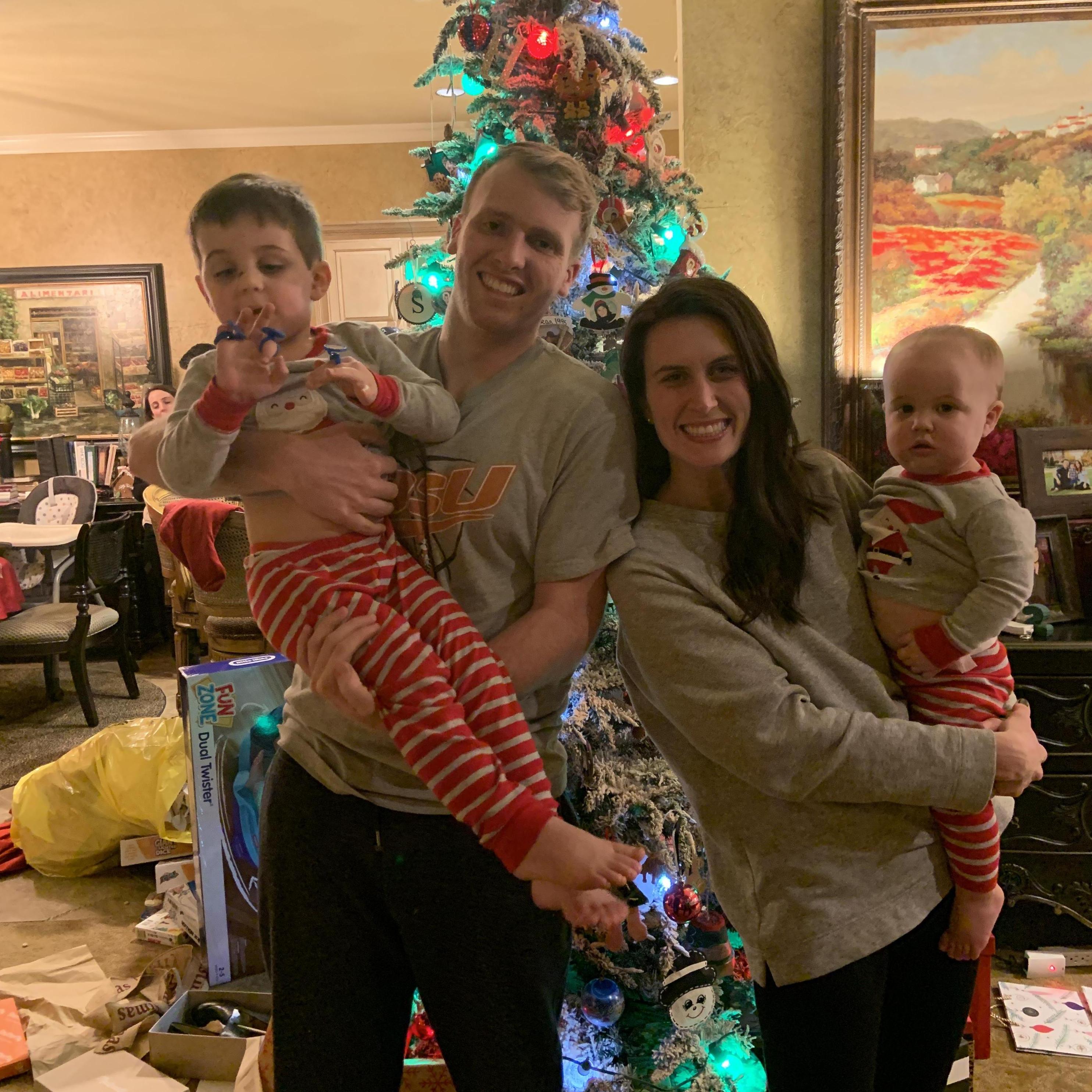 Celebrating Christmas with Sarah's nephews