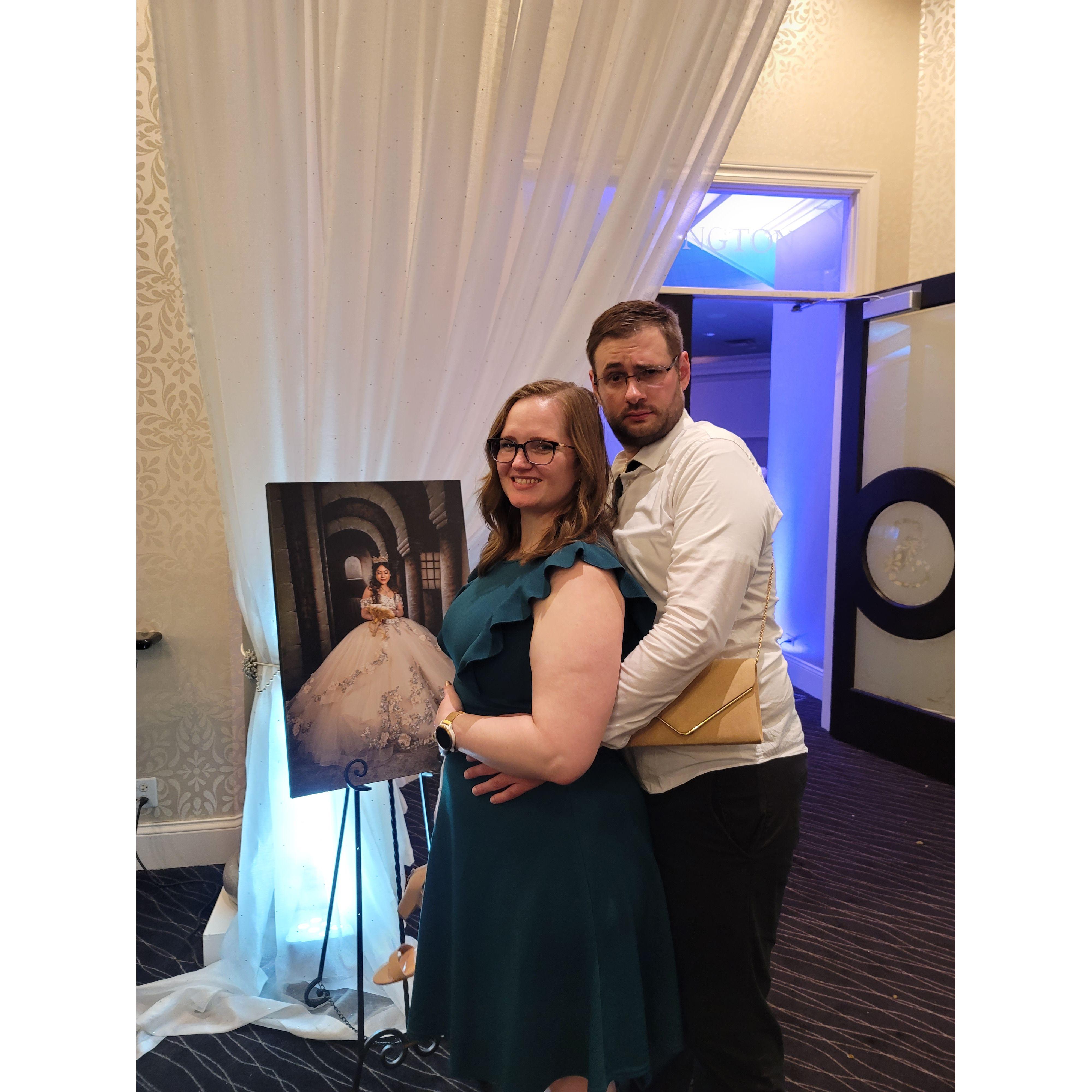 Obligatory prom pose while attending a wedding. We did not attend the Quinceanera, but it looked like a lot of fun!