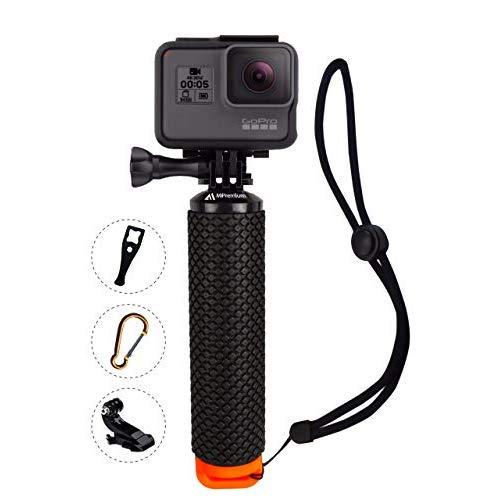 Waterproof Floating Hand Grip Compatible with GoPro Hero 8 7 6 5 4 3 3+ 2 1 Session Black Silver Camera Handler & Handle Mount Accessories Kit for Water Sport and Action Cameras (Orange)