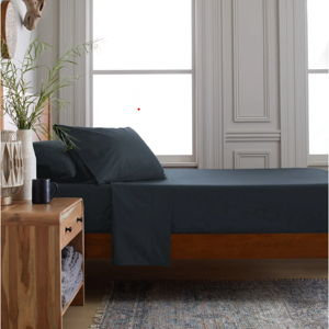 Organic Brushed Cotton Sheet Set - Nightfall, Queen