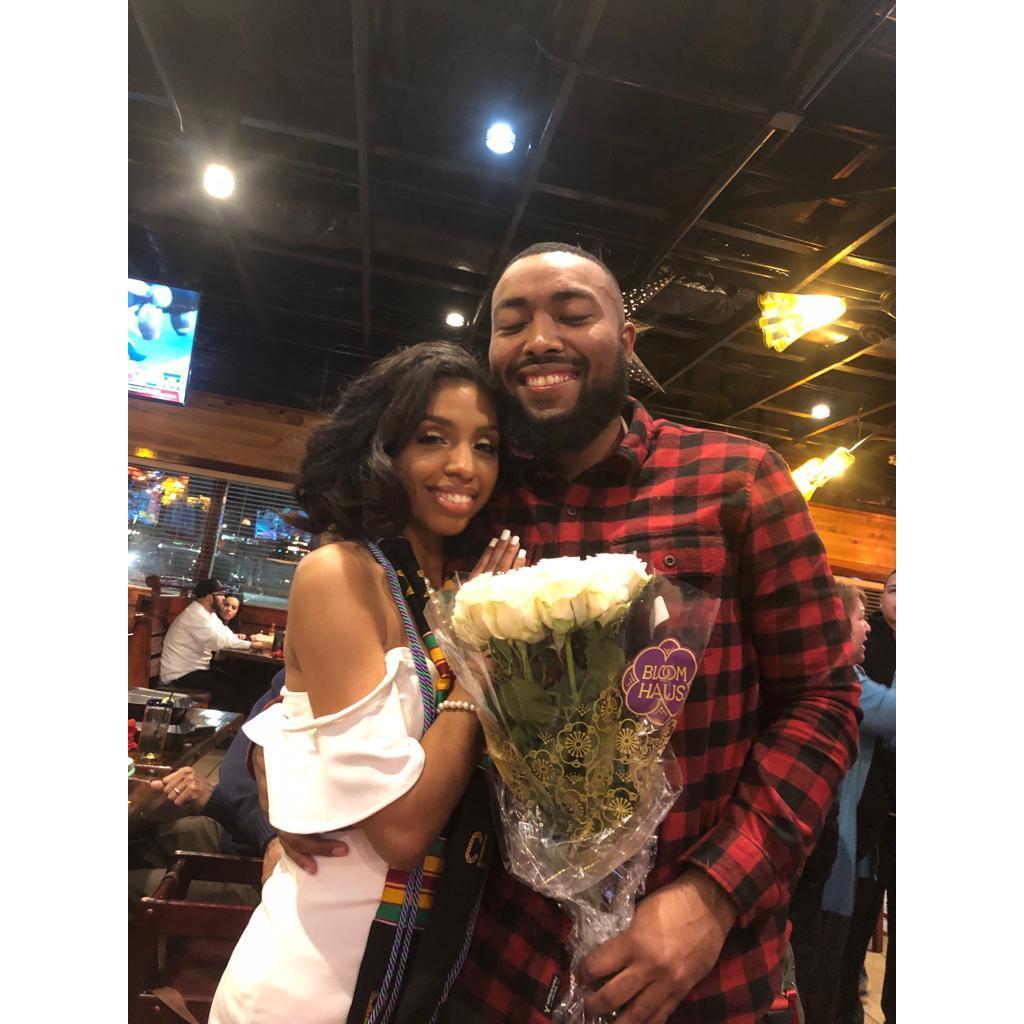 Kendrick & Gabi celebrating her graduation from the University of West Georgia with her bachelors!