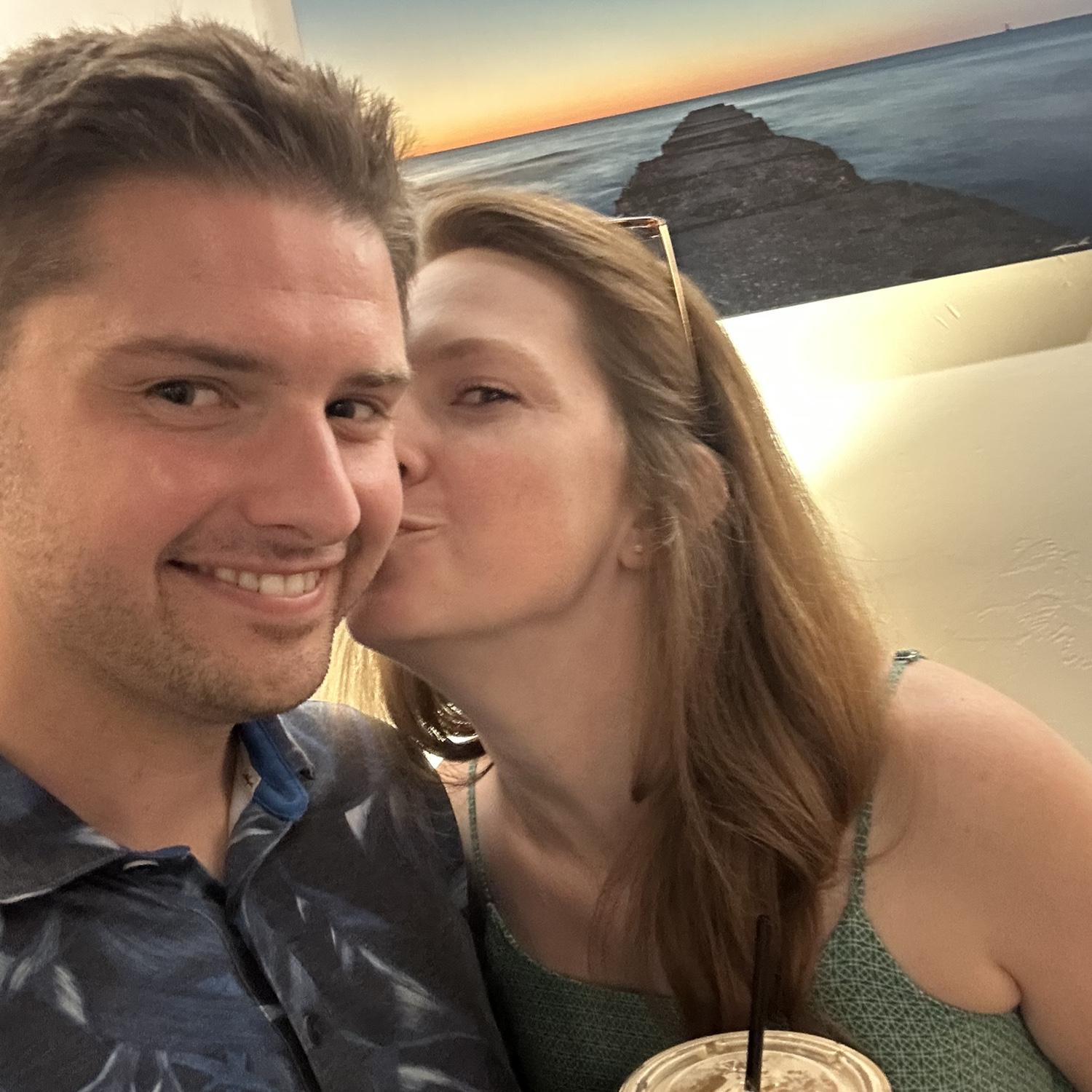 On our one year meet-aversary (year since our first date)