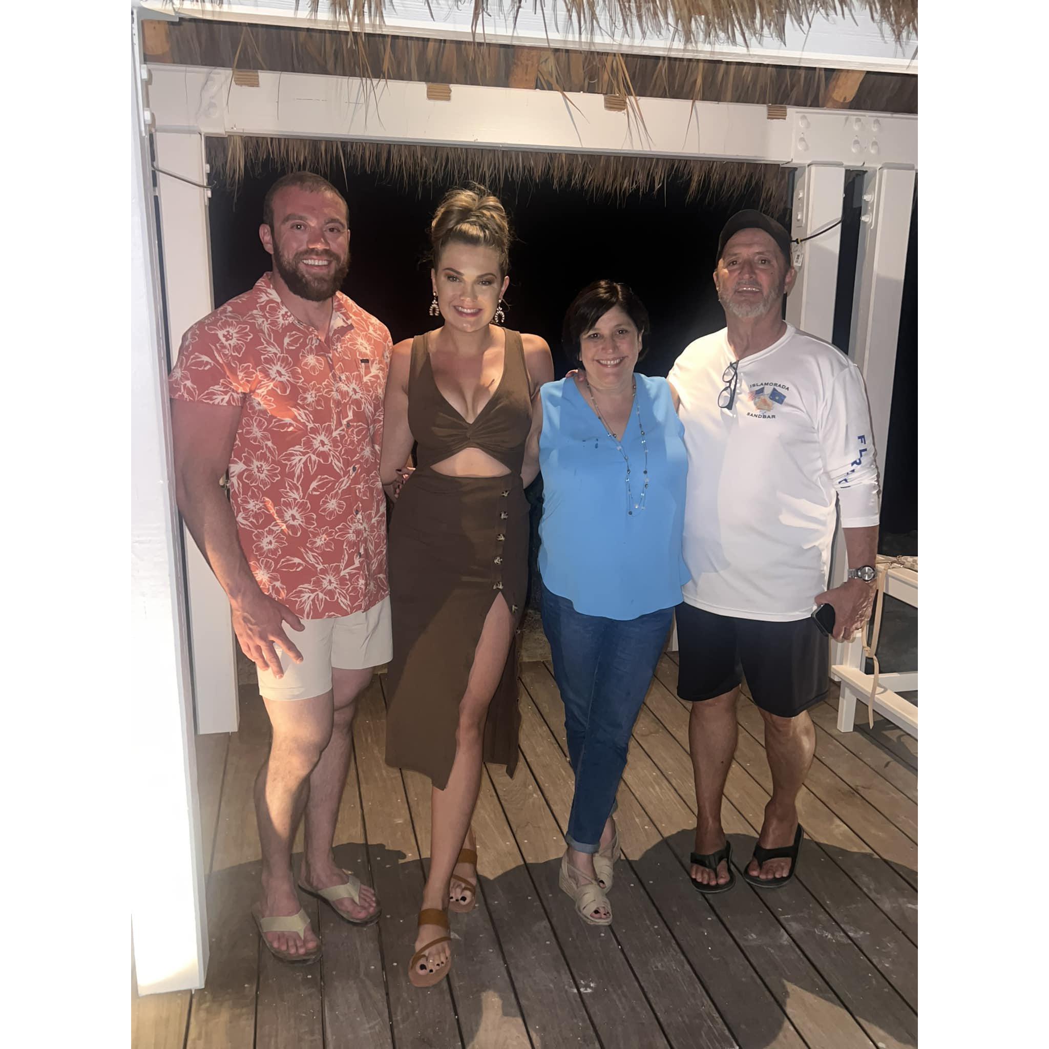 Family time in Key West with Anna's aunt and uncle