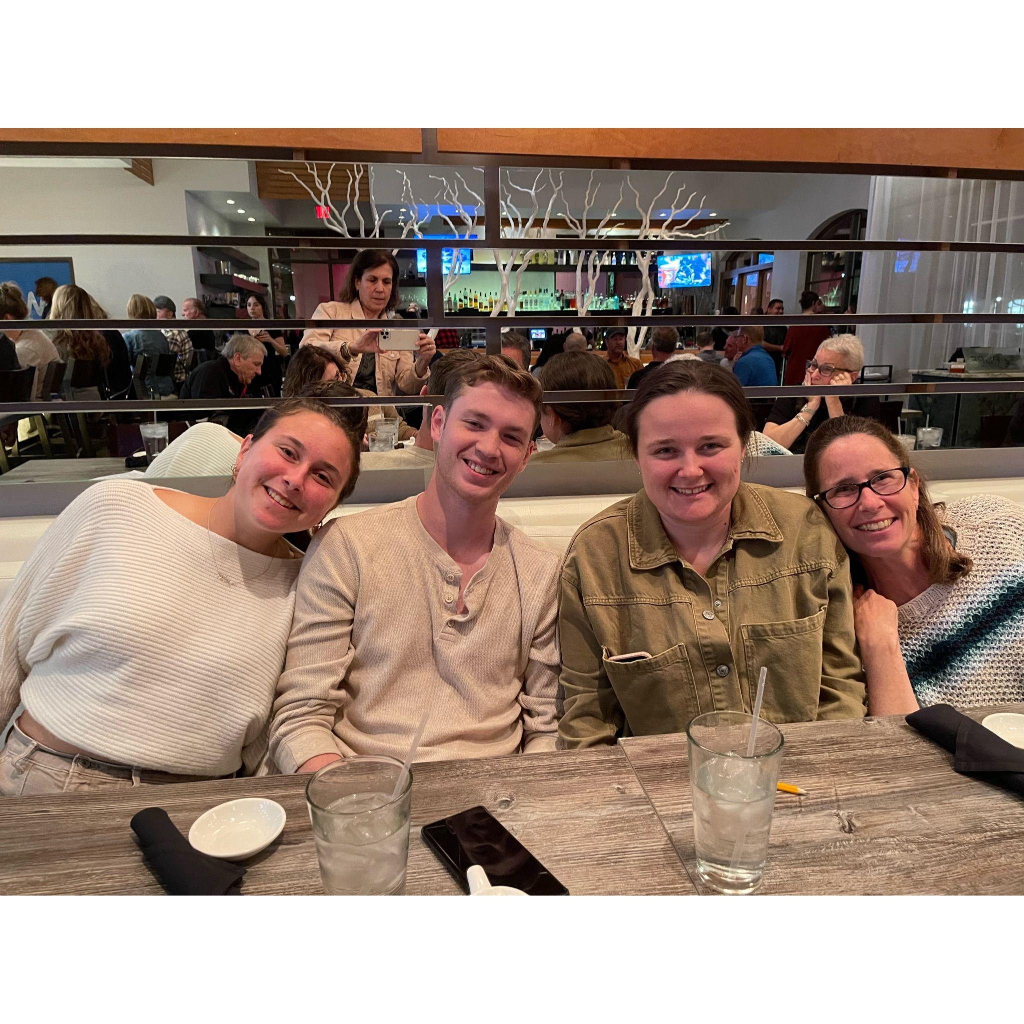 Bryton tagged along on a trip to AZ for a wedding shower that took place on Gabi's 25th birthday weekend. Also pictured are Gabi's mom Jodi and sister Ilana.