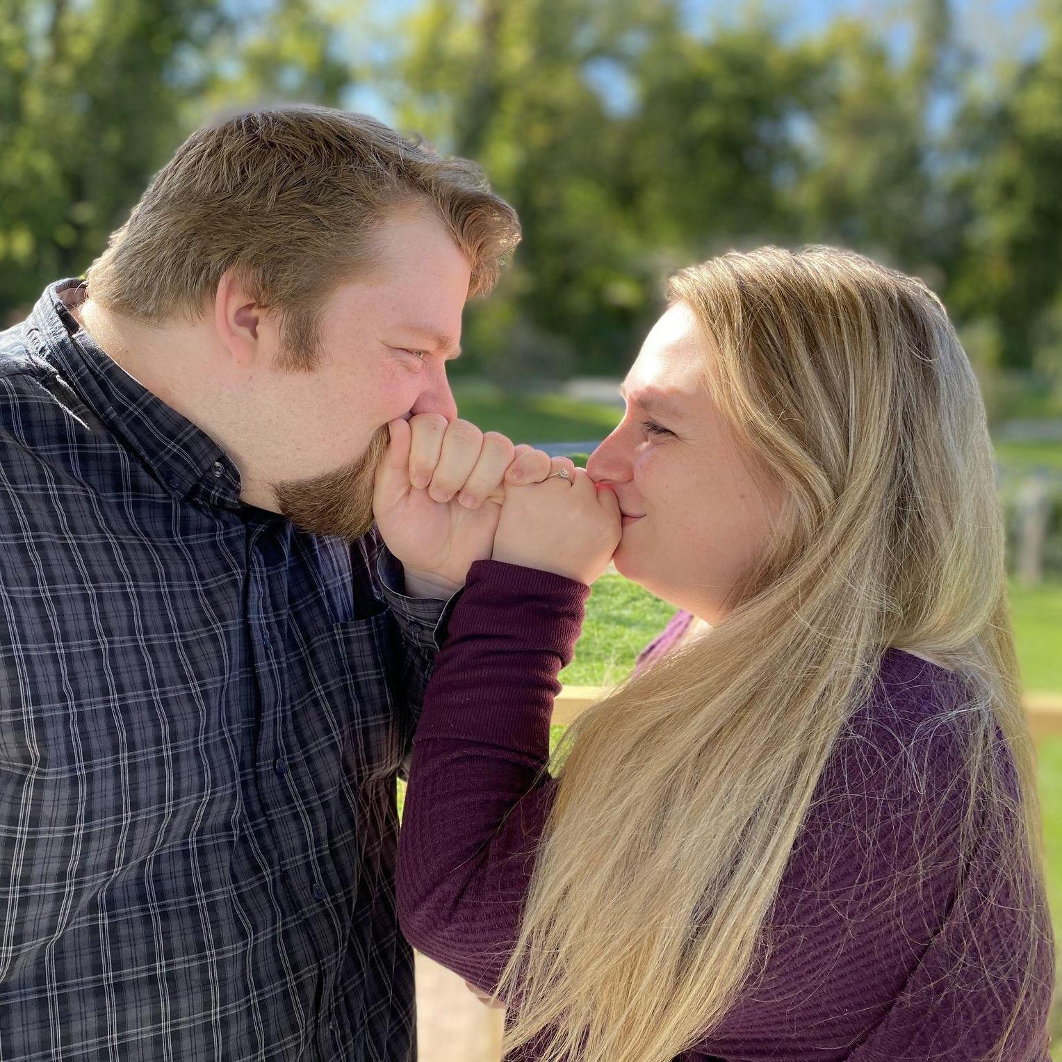 Another engagement photo. "Pinky Swear!!"