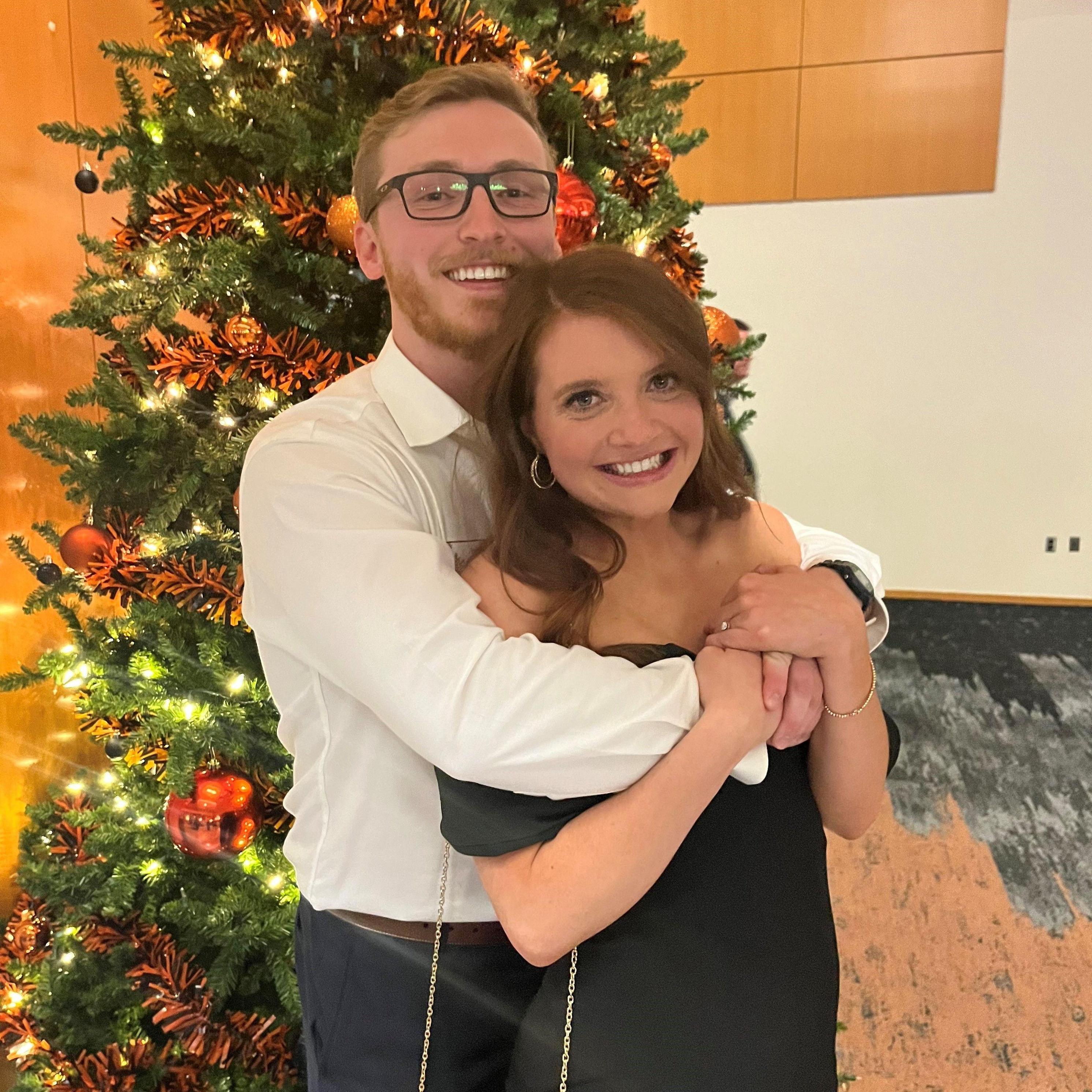 Bengals Christmas party! Our first outing as an engaged couple.