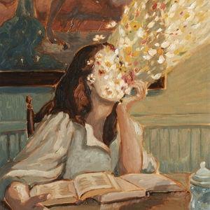 Elizabeth Bowman Original Sacred Artwork / Bask in My Love 11x14 Canvas