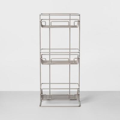 3 Tier Round Wire Shower Storage Tower Silver - Made By Design&#153;
