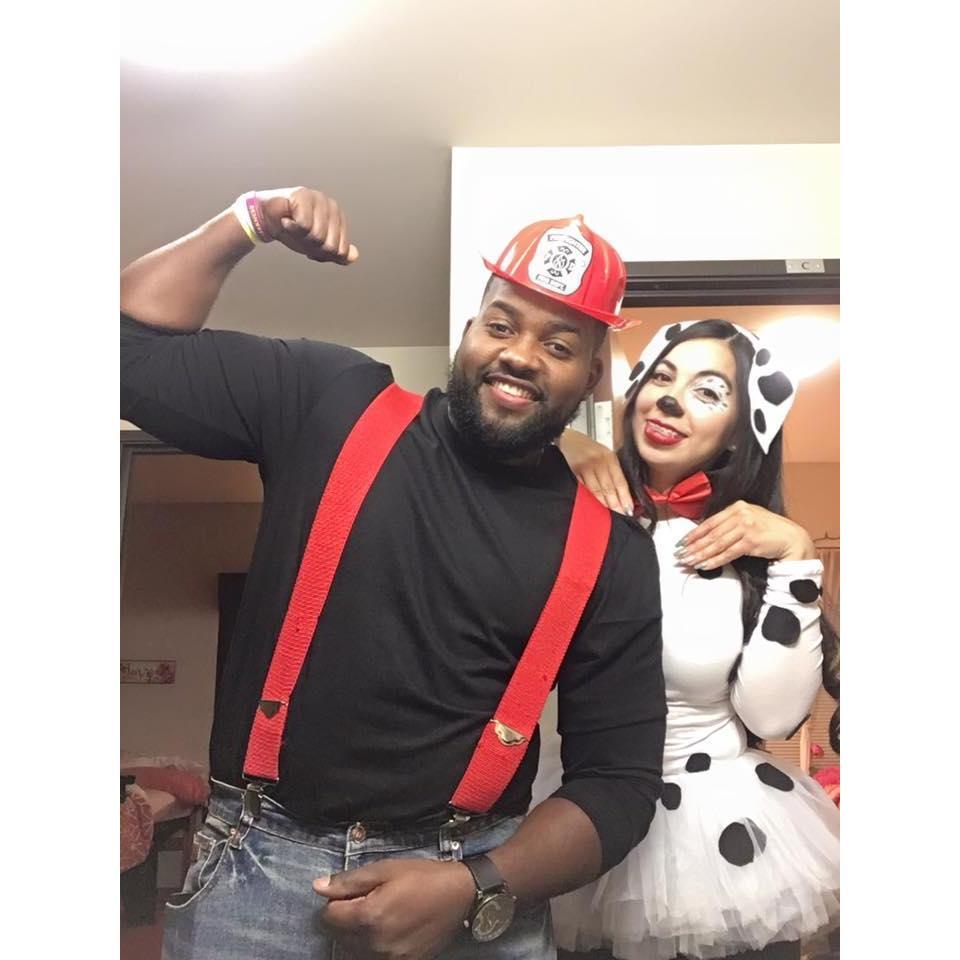 Our first costume party in college.
2017