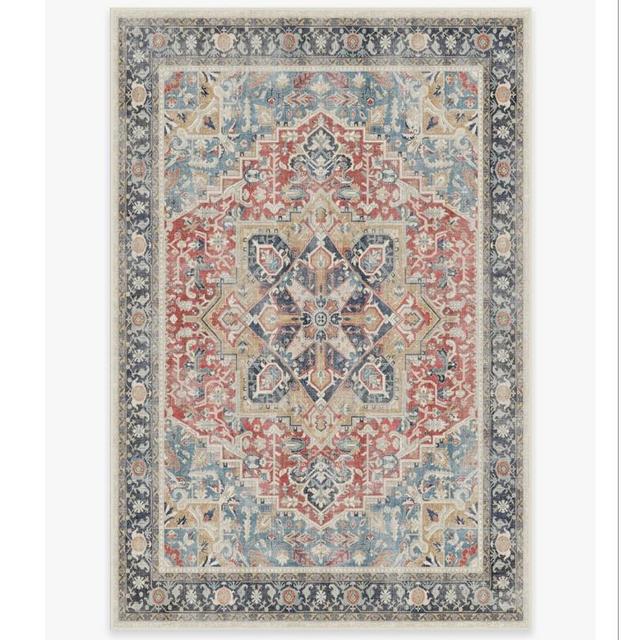 Kamran Cayenne Red Rug | Ruggable 6x9 Flatwoven Standard