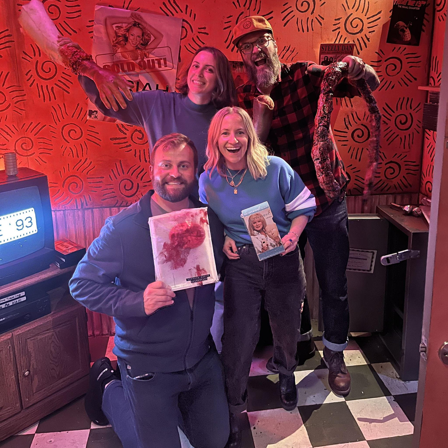 Our first escape room together (and Chris and Natalie)