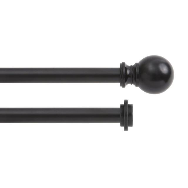 Paulino Adjustable 0.625" Double Curtain Rod