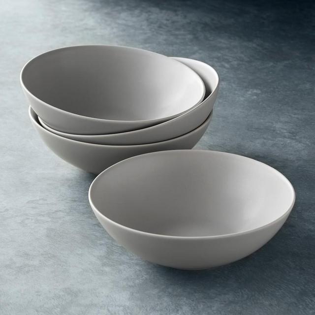 Open Kitchen by Williams Sonoma Matte Coupe Bowls, Set of 4, Grey