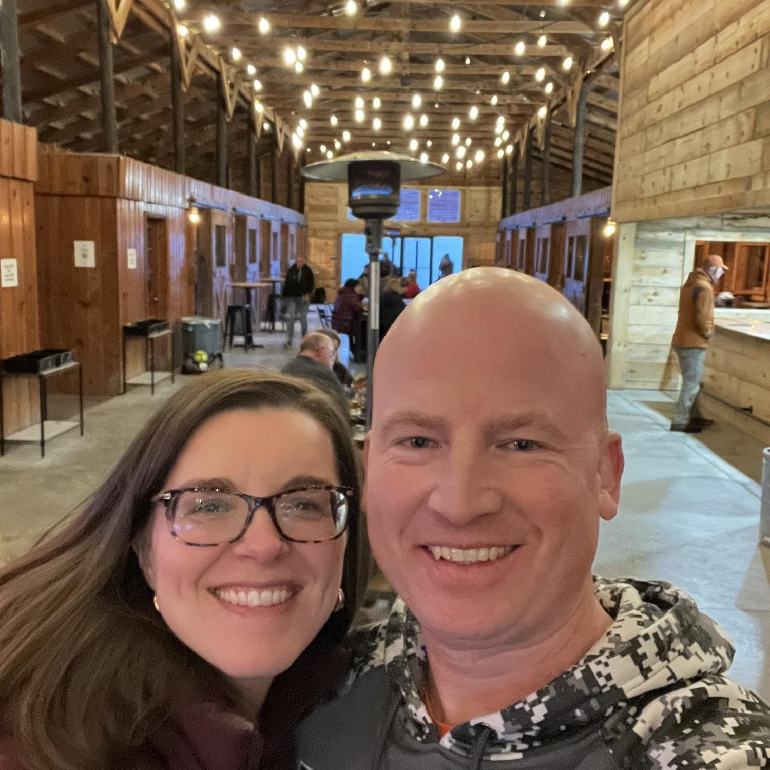 Alpine Goat Brewery during Ben's Birthday Weekend Trip... We love a good brewery stop!