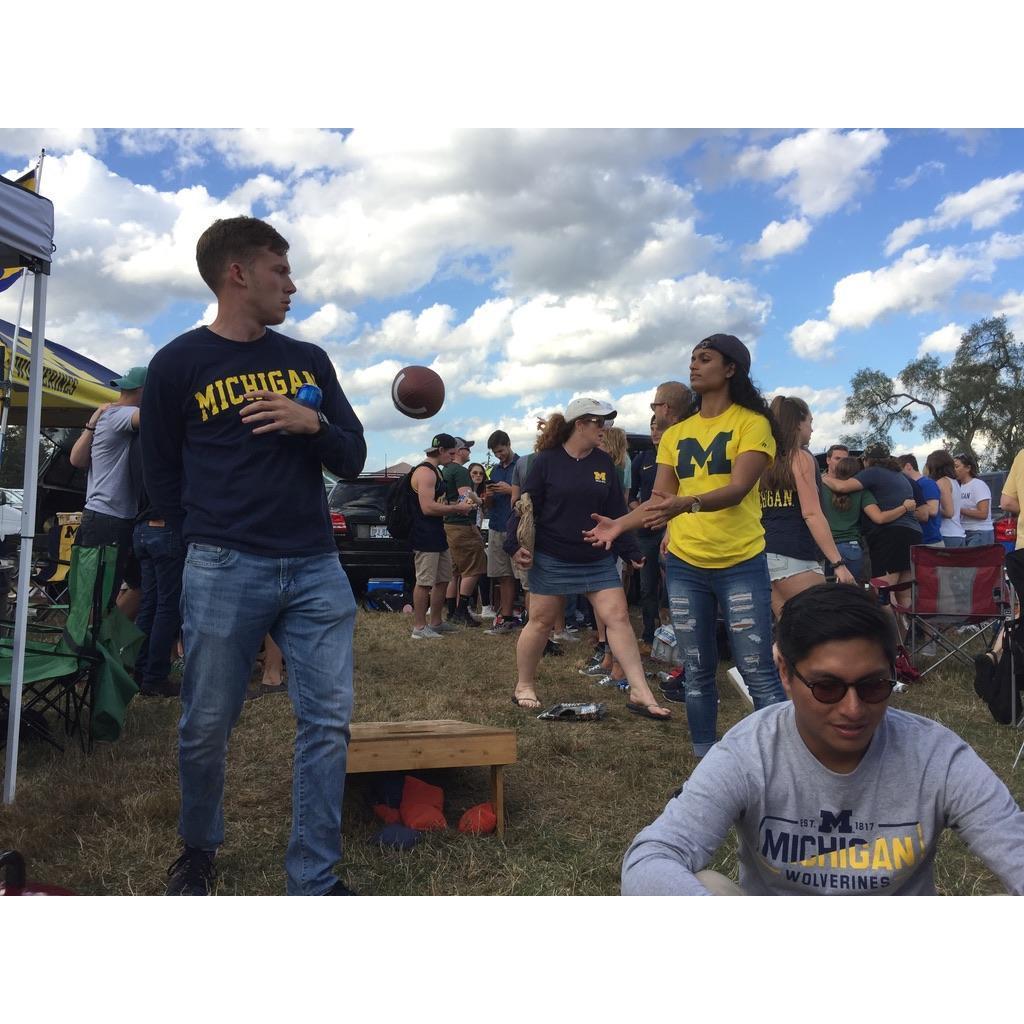 11/7/2017 "Go Blue!" U of Michigan tailgate.