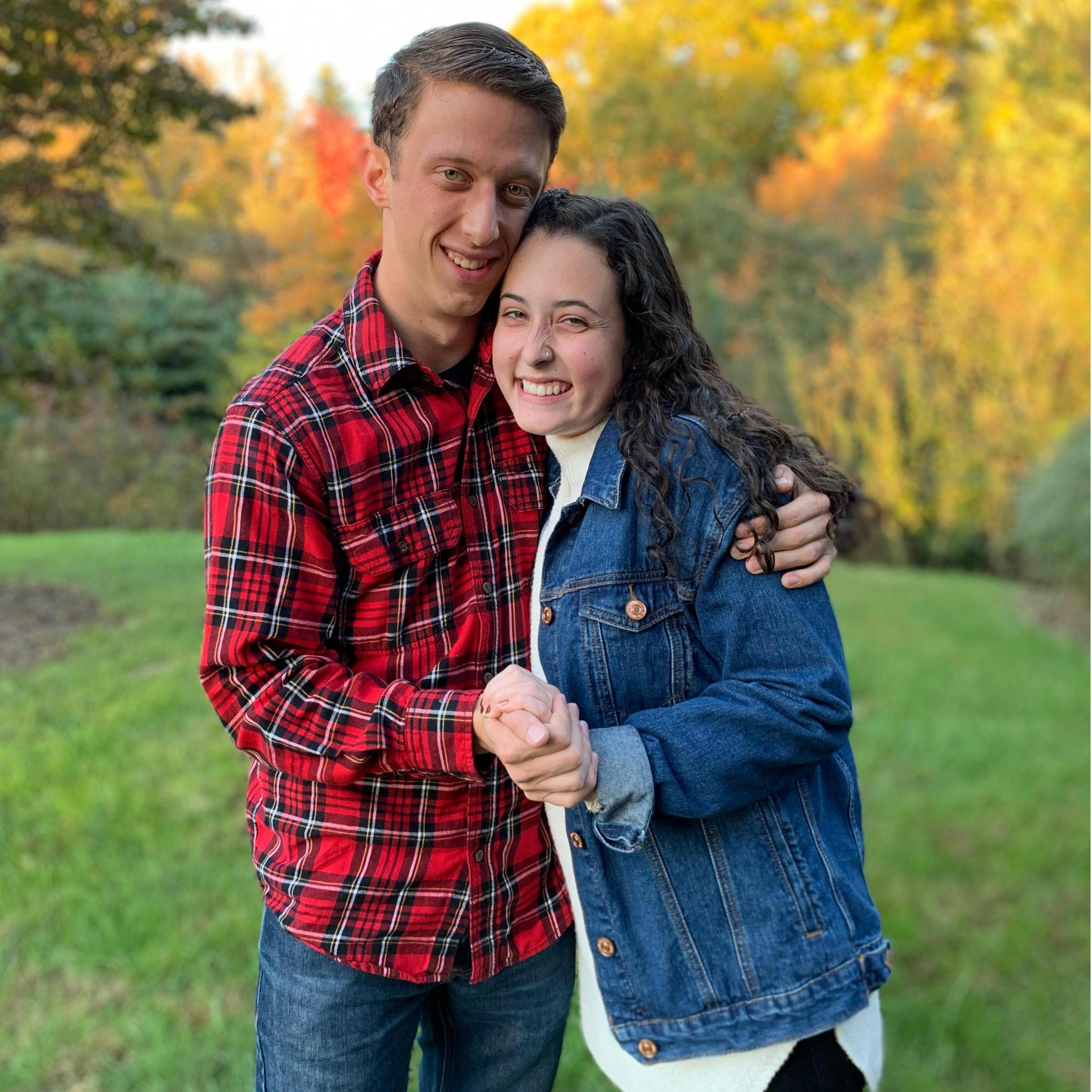 One year anniversary of our first date! (Fun fact, we are are wearing the same outfits that we wore on our first date!)