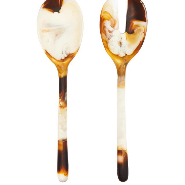 Dinosaur DesignsStone marbled-resin salad servers
