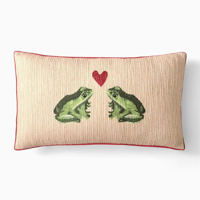 Toadally in Love Pillow Cover, 12x21, Multi