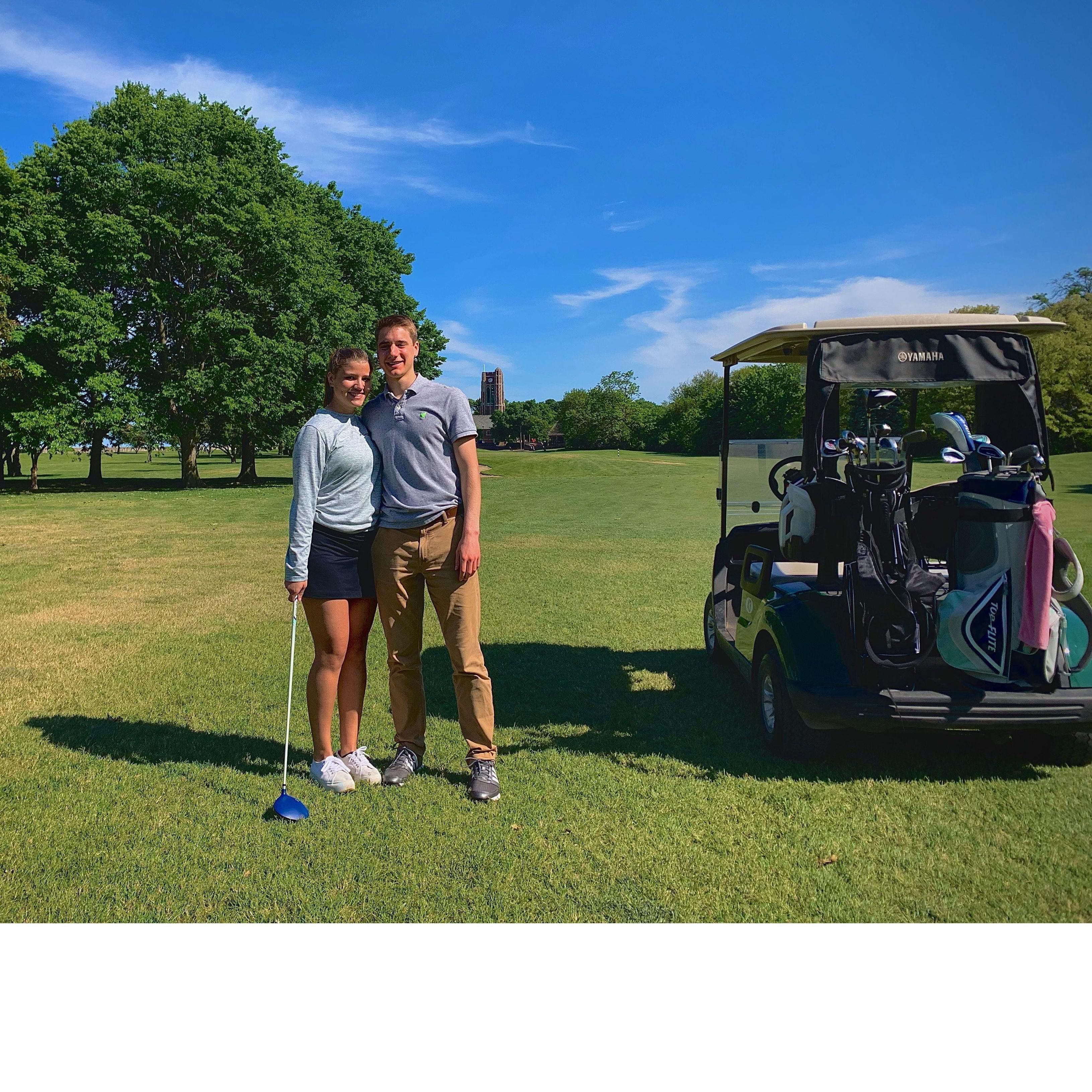 We love to go golfing even though we may not be very good!