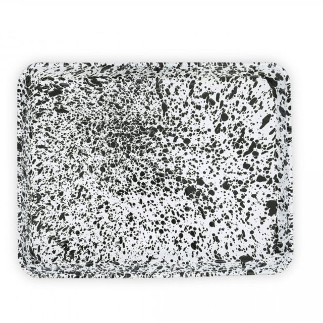 Black Splatter Large Rectangle/Jelly Roll Tray
