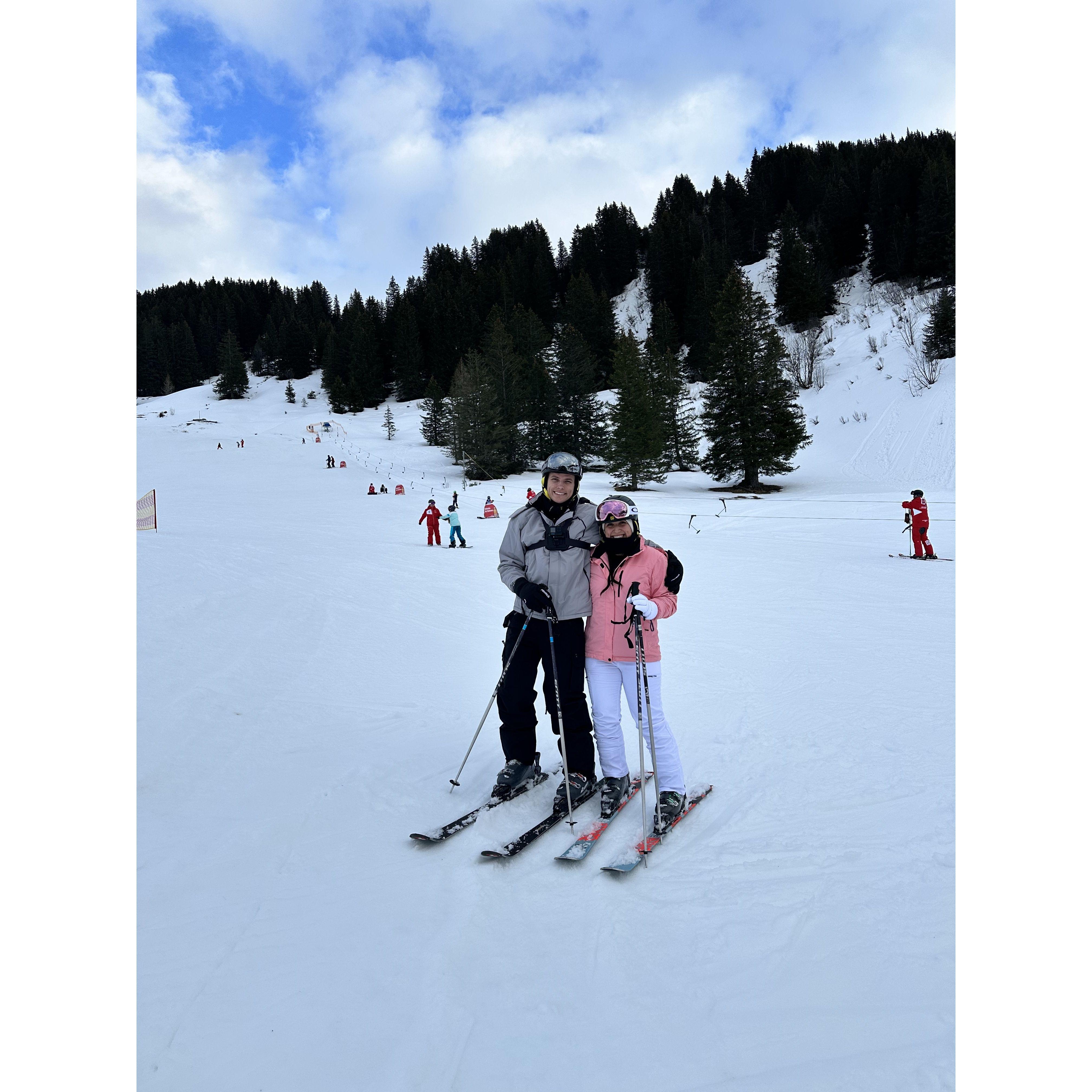 Skiing, Switzerland-2024