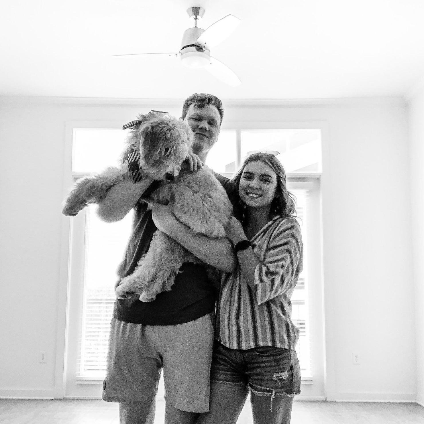 Saying goodbye to their first apartment together in Uptown, Dallas.