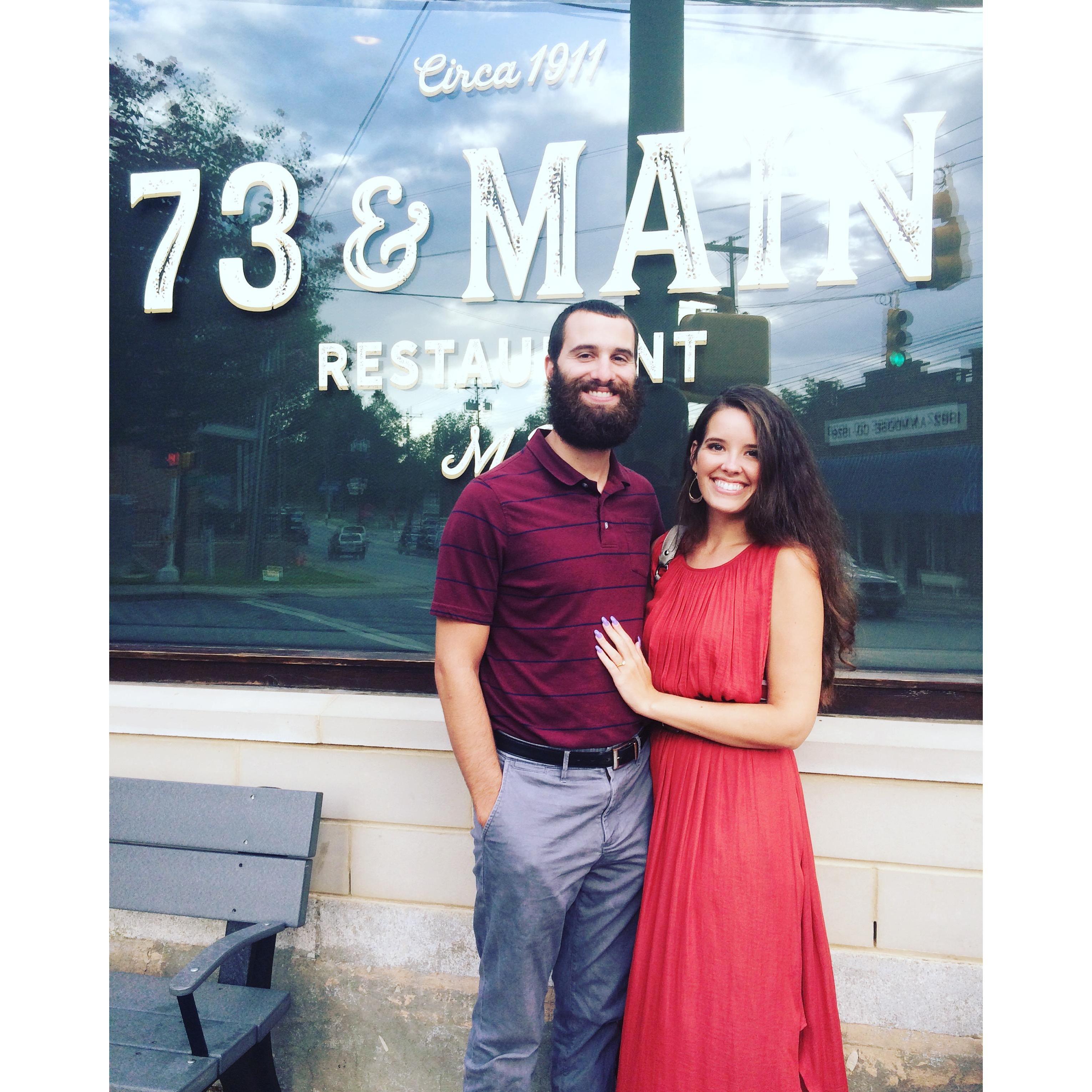 August 2019 - our most recent picture together - Chris and I went out to dinner to celebrate our third anniversary since our first date