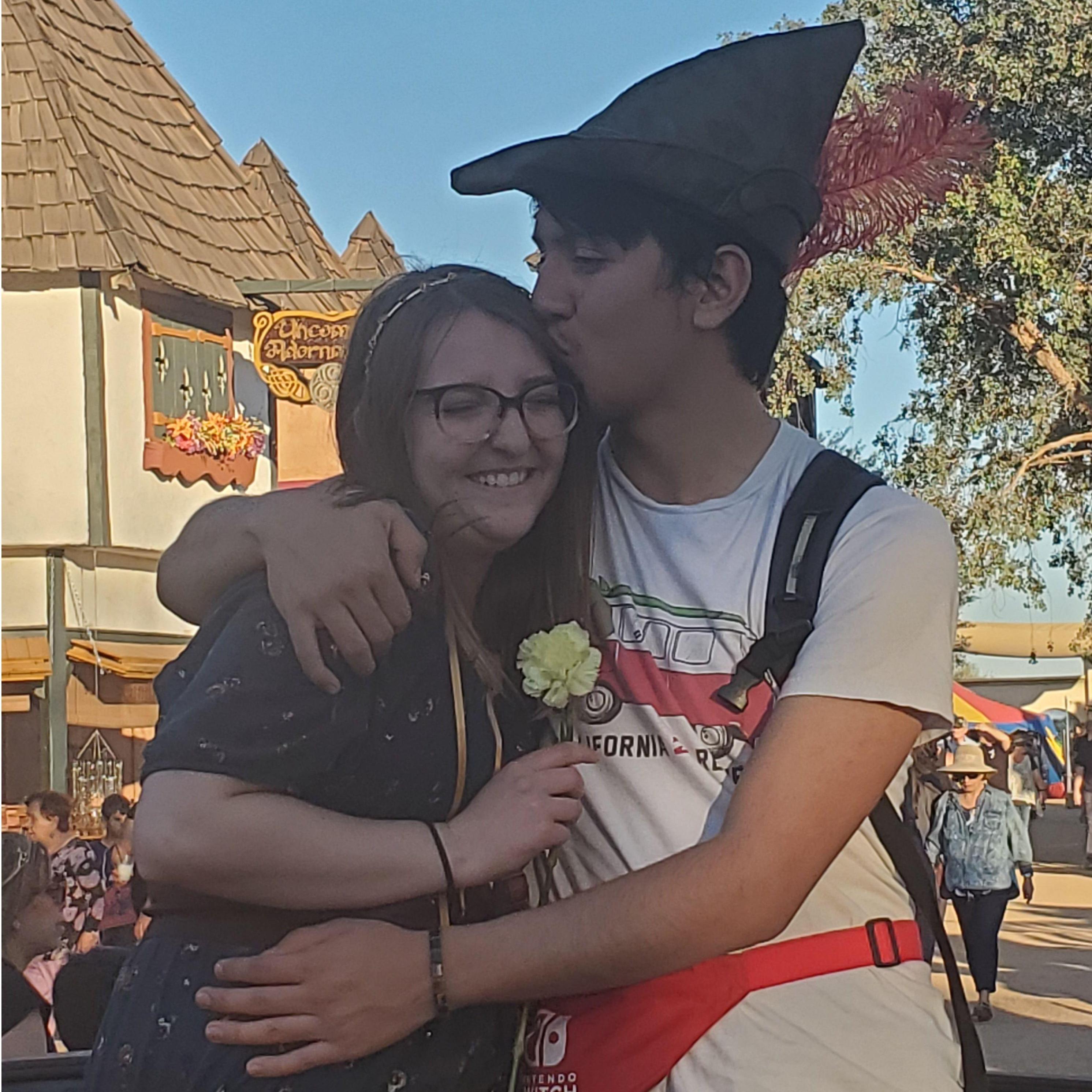 Our first of many trips to the Renaissance Festival! I was happy to introduce this medieval tradition to Dominic. (Mar. 2020)