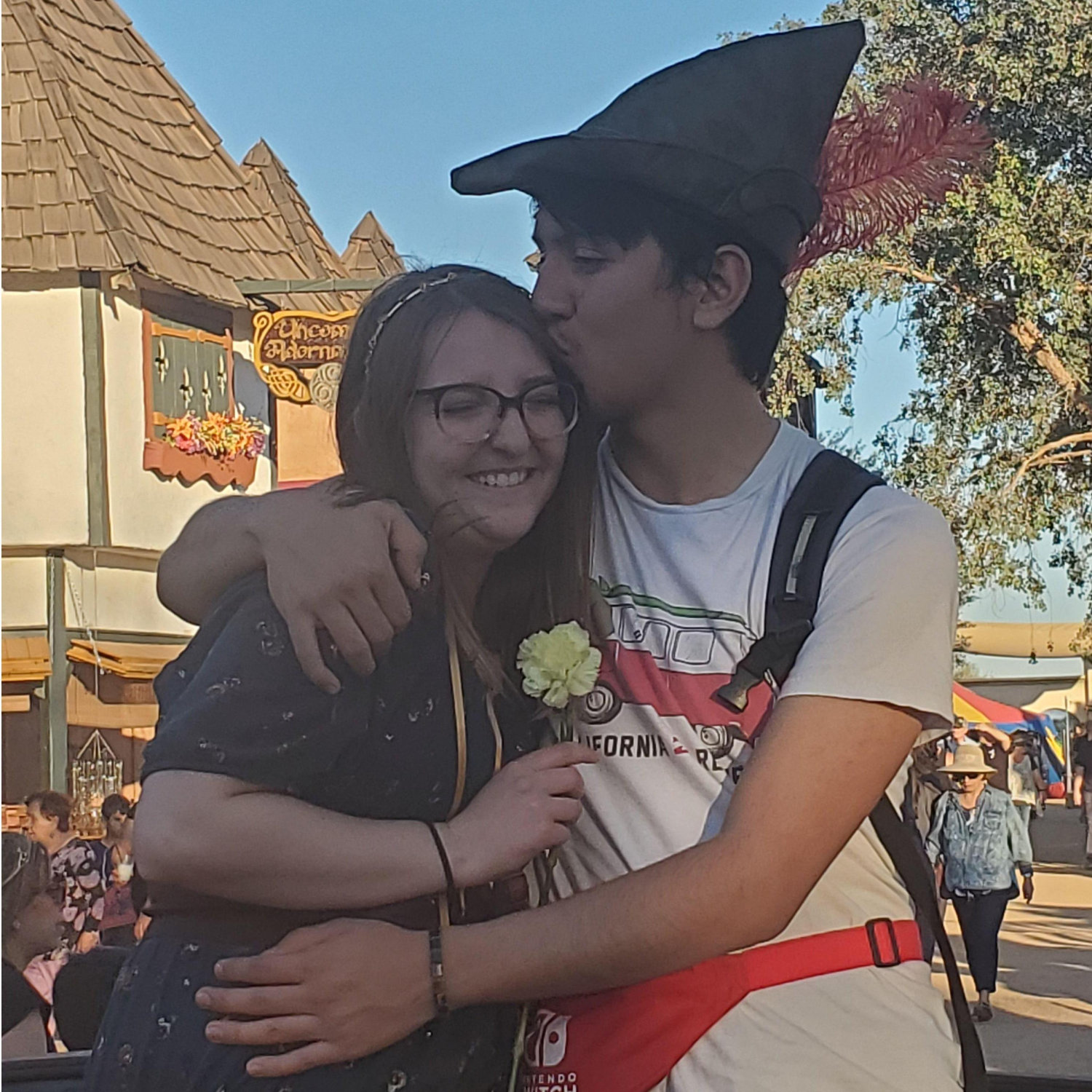 Our first of many trips to the Renaissance Festival! I was happy to introduce this medieval tradition to Dominic. (Mar. 2020)
