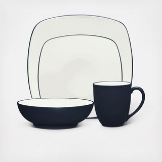 Colorwave Square 4-Piece Place Setting, Service for 1